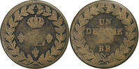 France Decime Louis XVIII, Strasbourg, Copper, Gadoury:196c -