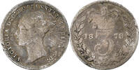 United Kingdom 3 Pence Victoria, London, Silver, KM:730 -