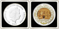 Solomon Islands 2 Dollars Elizabeth II, Abu Simbel, Proof, Silver -