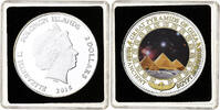 Solomon Islands 2 Dollars Elizabeth II, Great Pyramids of Giza, Proof -