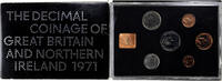 United Kingdom Set 1/2 penny to 50 new pence Elizabeth II, London, BU -