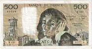 France 500 Francs Pascal, 1980-09-04, N.12783516 -