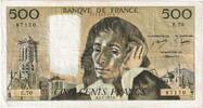 France 500 Francs Pascal, 1977-02-03, E.7087170 -