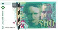 France 500 Francs Pierre et Marie Curie, Fayette:76.01 -