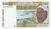 West African States 500 Francs UNZ- -
