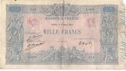 France 1000 Francs Bleu et Rose, J.1872, Fayette:36.41 -