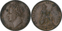 United Kingdom Farthing George IV, London, Copper -