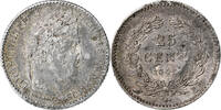 France 25 Centimes Louis-Philippe I, Rouen, Silver -