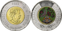 Canada 2 Dollars Charles III, Royal Canadian Mint, Colorized -
