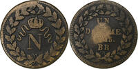 France Decime Napoleon I, Strasbourg, Bronze, Gadoury:195 -