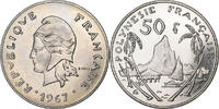 French Polynesia 50 Francs Paris, Nickel, KM:7 -