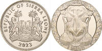Sierra Leone Dollar Hippopotamus, African Animal Mask, Pobjoy Mint -