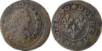 France Double Tournois Louis XIII, Feurs, Copper, Gadoury:11 -