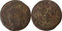 France Double tournois de Warin Louis XIII, Bordeaux, Copper -