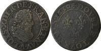 France Double Tournois Louis XIII, Paris, Copper, Gadoury:9a -