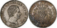 Kingdom of Sardinia 5 Lire Carlo Felice, Genoa, Silver -