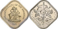 Bahamas 15 Cents Elizabeth II, Franklin Mint, Copper-nickel -