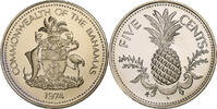 Bahamas 5 Cents Elizabeth II, Franklin Mint, Copper-nickel -