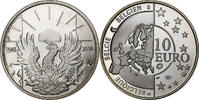 Belgium 10 Euro Peace in Europe, Proof, Brussels, Silver -