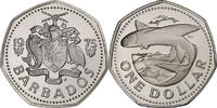 Barbados Dollar Franklin Mint, Proof, Copper-nickel, KM:14.1 -