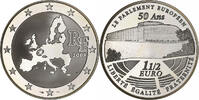 France 1 1/2 Euro Parlement européen, Proof, Pessac, Silver -