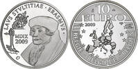 Belgium 10 Euro Brussels, Silver, KM:285 -
