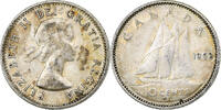 Canada 10 Cents Elizabeth II, Ottawa, Silver, KM:51 -
