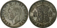 Great Britain 1/2 Crown George VI, British Royal Mint, Silver -