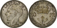 Belgium 20 Francs Brussels, Silver -