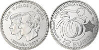 Spain 12 Euro Union économique et monétaire, Madrid, Silver -