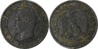 France Centime Napoleon III, Marseille, Silver -
