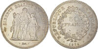 France 50 Francs Coin, Hercule, Paris, Hybrid issue, Silver -