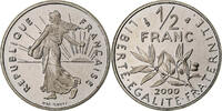 France 1/2 Franc Semeuse, Pessac, Proof, Nickel -