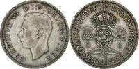 Great Britain 2 Shillings George VI, London, Silver -