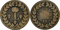 France Decime Louis XVIII, Strasbourg, Bronze -