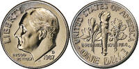 United States Dime Roosevelt, Denver, Copper-Nickel Clad Copper -