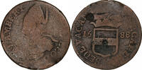 Prince-Bishopric of Liège Liard Vacant chair, Copper -