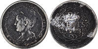 Netherlands 25 Cents Wilhelmina I, Utrecht, Silver -
