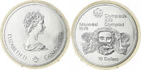 Canada 10 Dollars Elizabeth II, 1976 Olympics - Head of Zeus, Ottawa -