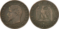 France 5 Centimes Coin, Napoleon III, Napoléon III, Strasbourg -