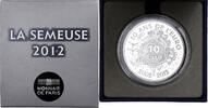 France 10 Euro Semeuse, 10 Years of Euros Cash, BE, MDP, Silver -