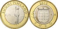 Finland 5 Euro Stoat in Ostrobothnia, Vantaa, Bi-Metallic -
