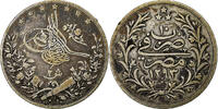 Egypt 2 Qirsh Abdul Hamid II, Berlin, Silver -