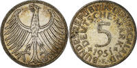 Germany 5 Mark Federal Republic of Germany, Stuttgart, Silver -