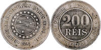 Brazil 200 Reis Rio de Janeiro, Copper-nickel -