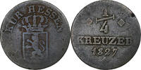Electorate of Hesse 1/4 Kreuzer William II, Copper -