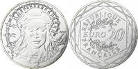 France 20 Euro Marianne, Egalité, MDP, Silver -