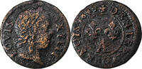 France Denier Tournois Louis XIV, Paris, Copper -