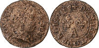France Denier Tournois Louis XIV, Paris, Copper -