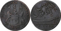 British India 5 Cash Soho Mint, Copper -